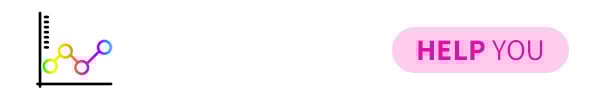 Line graph showing rising growth with text-help you